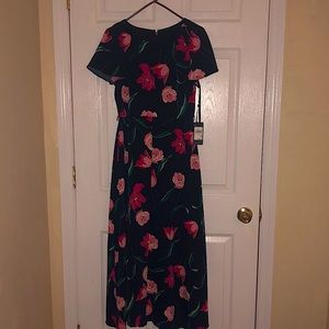 Tommy Hilfiger Navy Blue Floral Dress Size Small